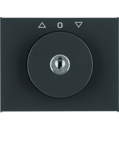 K.1 Płytka czołowa z kluczykiem do łącznika żaluzjowego obrotowego, antracyt mat, lakierowany 10797306 Berker Hager
