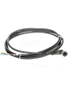 Złącze żeńskie M12 kątowe 5-pinowe kabel 2m PUR XZCP1264L2