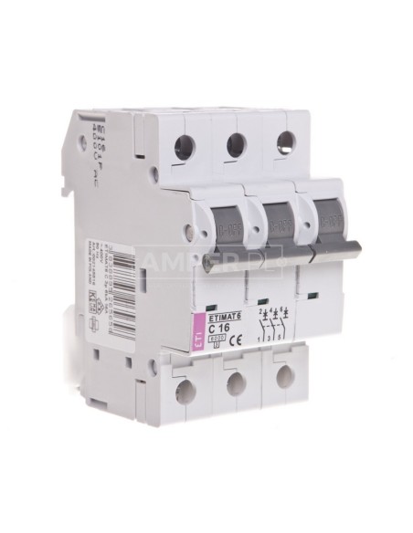 Wyłącznik nadprądowy 3P C 16A 6kA AC ETIMAT 6 002145516