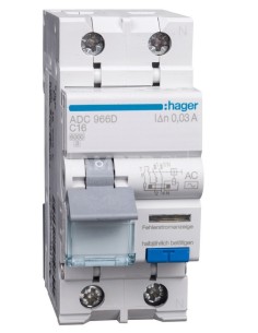 Wyłącznik różnicowo-nadprądowy 2P 16A C 0,03A typ AC ADC966D