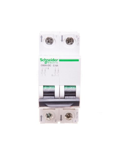 Wyłącznik nadprądowy 2P C 6A 6kA DC C60H A9N61526