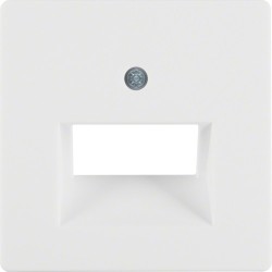 Berker Q1 element centralny do gniazda przyłączeniowego z UAE 2-krotny biały aksamit Hager 14096089 - hurtownia elektryczna Ampe