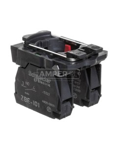 Przełącznik 2 położenia fi22 poł. stałe piórko czarne NO+NC XB5AD25