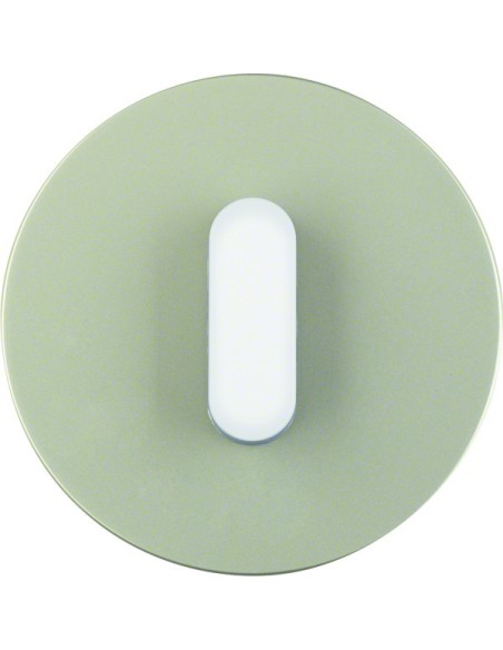 R.classic Płytka czołowa z pokrętłem do łącznika obrotowego, stal szlachetna/biały 10012014 Berker Hager