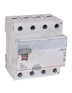 Wyłącznik różnicowoprądowy 4P 40A 0,03A typ A P304 TX3 411765