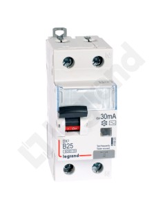 Wyłącznik różnicowo-nadprądowy 2P 25A B 0,03A typ AC P312 DX3 410923