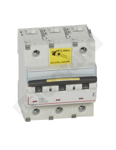 Wyłącznik nadprądowy 3P C 80A 10/16kA AC S313 DX3 409280