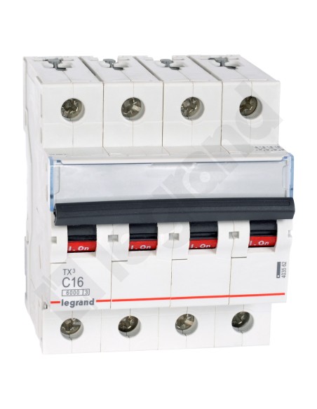Wyłącznik nadprądowy 4P C 16A 6kA AC S304 TX3 403562