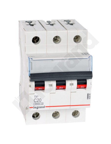 Wyłącznik nadprądowy 3P C 20A 6kA AC S303 TX3 403546