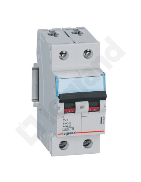 Wyłącznik nadprądowy 2P C 20A 6kA AC S302 TX3 403529
