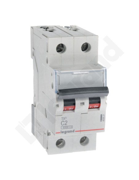 Wyłącznik nadprądowy 2P C 2A 6kA AC S302 TX3 403521
