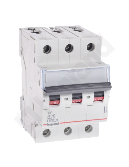 Wyłącznik nadprądowy 3P B 25A 6kA AC S303 TX3 403404