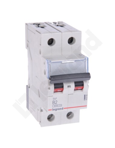 Wyłącznik nadprądowy 2P B 2A 6kA AC S302 TX3 403380