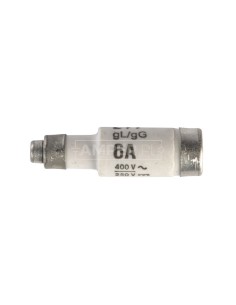 Wkładka bezpiecznikowa D01 6A gG 400V AC/250V DC E14 002211003