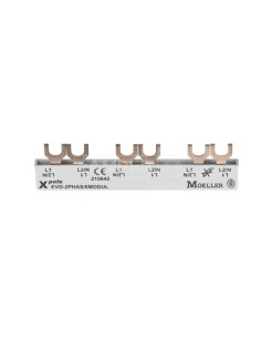Szyna łączeniowa 2P 63A 10mm2 widełkowa (6 mod.) EVG-2PHAS/6MODUL 215642 2