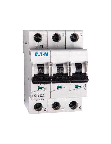 Wyłącznik nadprądowy 3P B 63A 15kA AC FAZ B63/3 278853