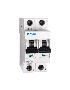 Wyłącznik nadprądowy 2P C 2A 15kA AC FAZ C2/2 278748