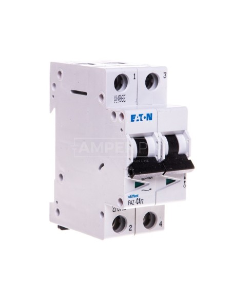 Wyłącznik nadprądowy 2P C 4A 15kA AC FAZ C4/2 278752