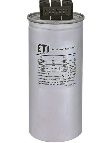 Kondensator LPC 15 kVAr 400V 50Hz 004656752