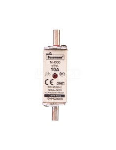Wkładka bezpiecznikowa NH000 10A gL/gG 500V 10NHG000B 2