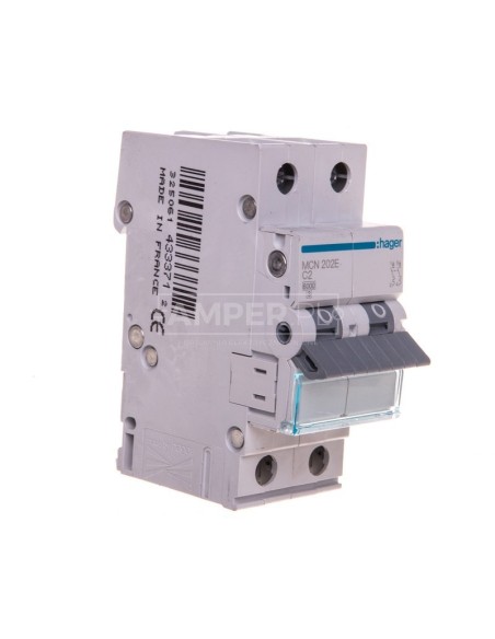 Wyłącznik nadprądowy 2P C 2A 6kA AC MCN202E