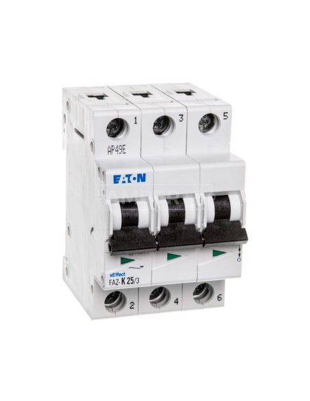 Wyłącznik nadprądowy 3P K 25A 15kA AC FAZ-K25/3 278913