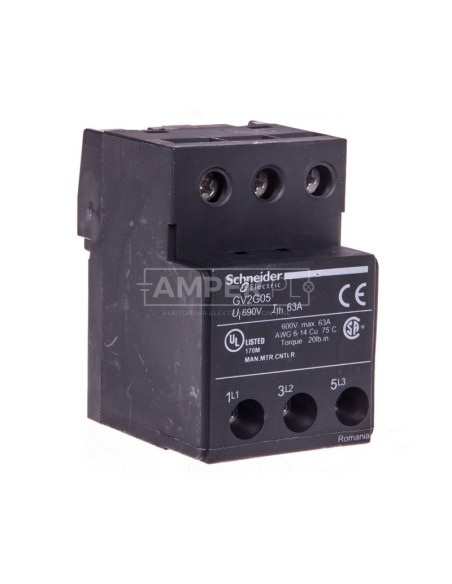 Bloki zasilające zestaw szyn przez GV1L3 GV2G05