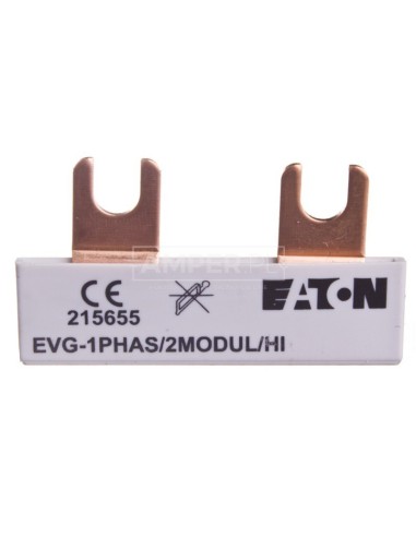 Szyna łączeniowa 1P 63A 10mm2 widełkowa EVG-1PHAS/2MODUL/HI 215655