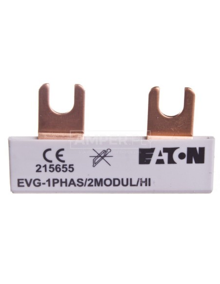 Szyna łączeniowa 1P 63A 10mm2 widełkowa EVG-1PHAS/2MODUL/HI 215655