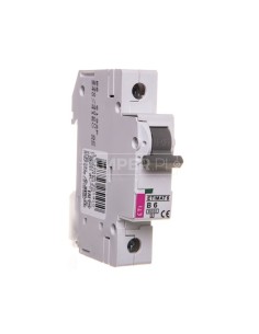 Wyłącznik nadprądowy 1P B 6A 6kA AC ETIMAT 6 002111512