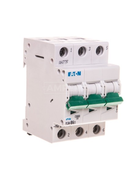 Wyłącznik nadprądowy 3P B 6A 10kA AC PLSM-B6/3-MW 242442
