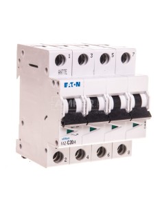 Wyłącznik nadprądowy 4P C 20A 15kA AC FAZ C20/4 279062