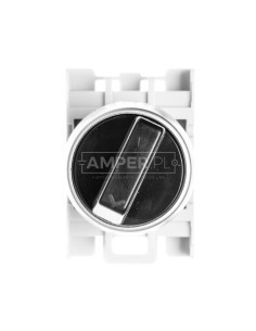 Łącznik pokr. 2-poł. czarny 1Z 1R pierścień niklowany SP22-P.CZ-11\.