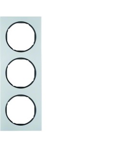 R.3 Ramka 3-krotna, alu/czarny  10132284 Berker Hager