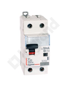 Wyłącznik różnicowo-nadprądowy 2P 20A C 0,03A typ AC P312 DX3 411014