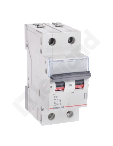 Wyłącznik nadprądowy 2P D 16A 6kA AC S302 TX3 403738