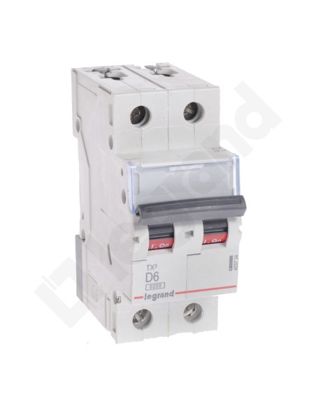 Wyłącznik nadprądowy 2P D 6A 6kA AC S302 TX3 403734