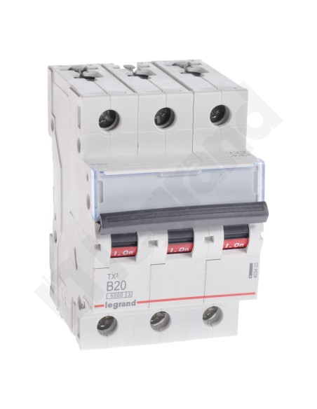 Wyłącznik nadprądowy 3P B 20A 6kA AC S303 TX3 403403