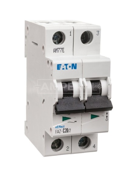 Wyłącznik nadprądowy 2P C 20A 15kA AC FAZ C20/2 278761