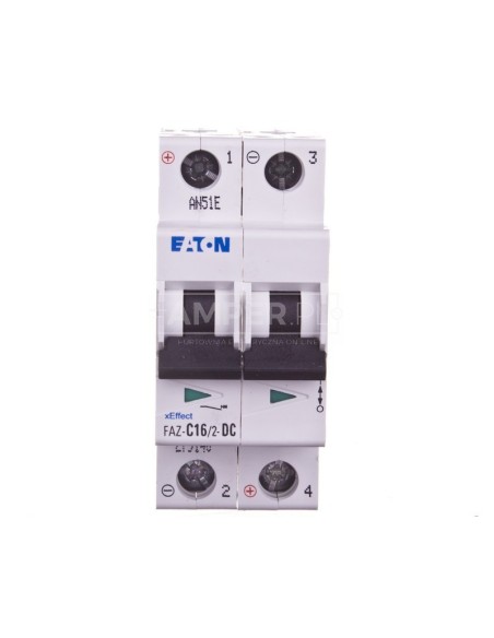 Wyłącznik nadprądowy 2P C 16A 15kA DC FAZ C16/2-DC 279140