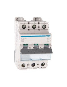 Wyłącznik nadprądowy 3P D 63A 10kA AC NDN363