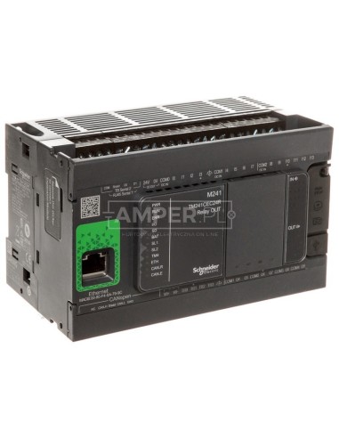 Sterownik programowalny 24 I/O przekaźnikowych Ethernet/CANopenModicon M241-24I/O TM241CEC24R