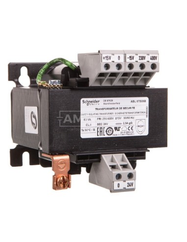 Transformator 1-fazowy 63VA 230(400)V/24V ABL6TS06B