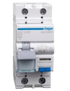 Wyłącznik różnicowo-nadprądowy 2P 10A B 0,03A typ AC ADC910D