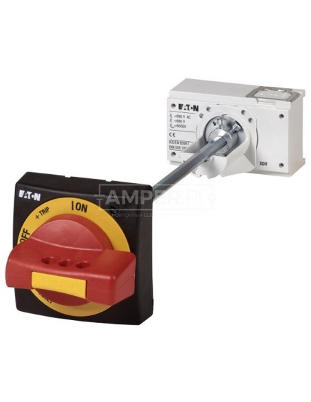 Napęd drzwiowy czerwono-żółty z blokadą NZM1-XHBR 266632