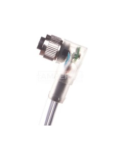 Kabel 4P 5m wolny koniec przewodu gniazdo kątowe M12 z LED SAC-4P-5,0-PUR/M12FR-3 1668302