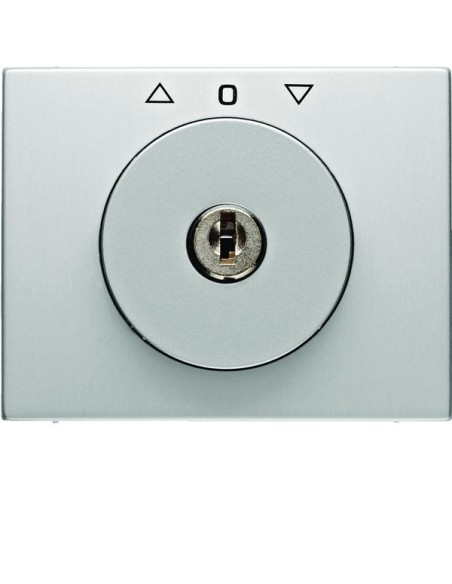 K.5 Płytka czołowa z kluczykiem do łącznika żaluzjowego obrotowego, aluminium 10797203 Berker Hager