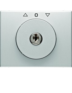 K.5 Płytka czołowa z kluczykiem do łącznika żaluzjowego obrotowego, aluminium 10797303 Berker Hager