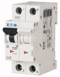 Wyłącznik nadprądowy 1P+N C 4A 15kA AC FAZ C4/1N 278666