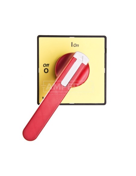 Napęd ręczny obrotowy do przełącznika krzywkowego 90x90 czerwony/żółty KDF3PZ